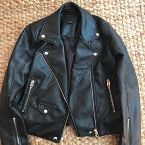 Blank NYC Vegan Moto Jacket. Size Small